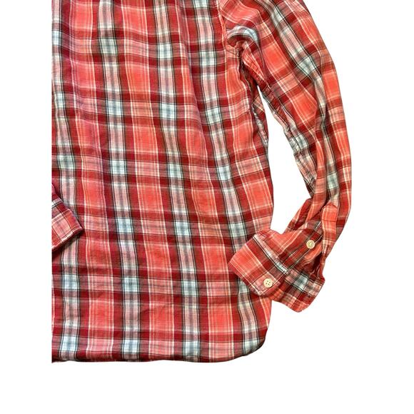 Levi’s Women’s‎ Plus Size Large Pink Plaid Flannel Western Shirt - Picture 6 of 9